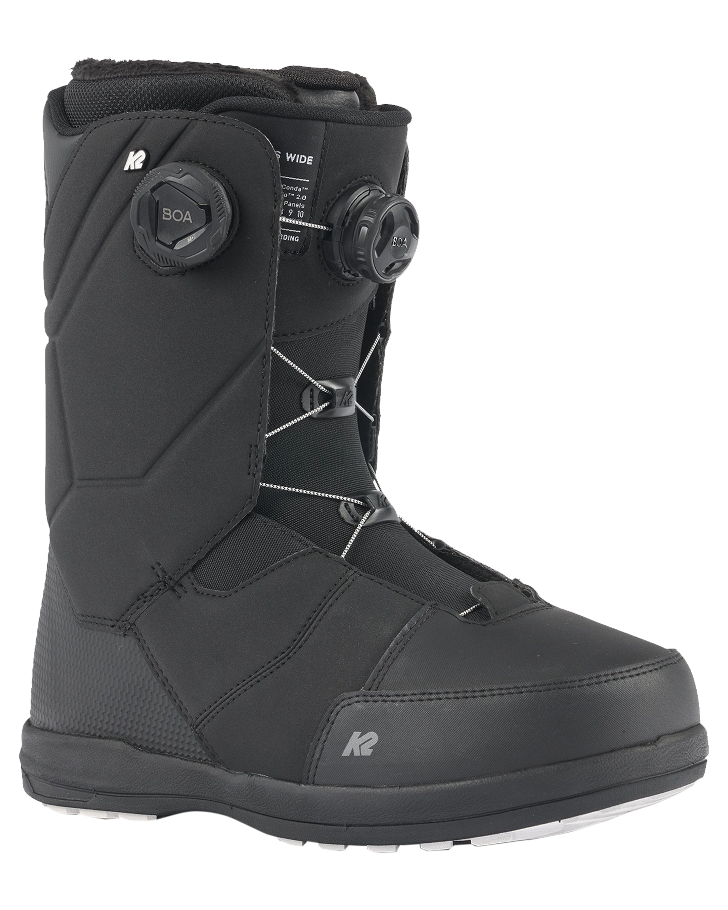 K2 Men's Maysis Snowboard Boots (Wide) - Black Men's Snowboard Boots - Trojan Wake Ski Snow