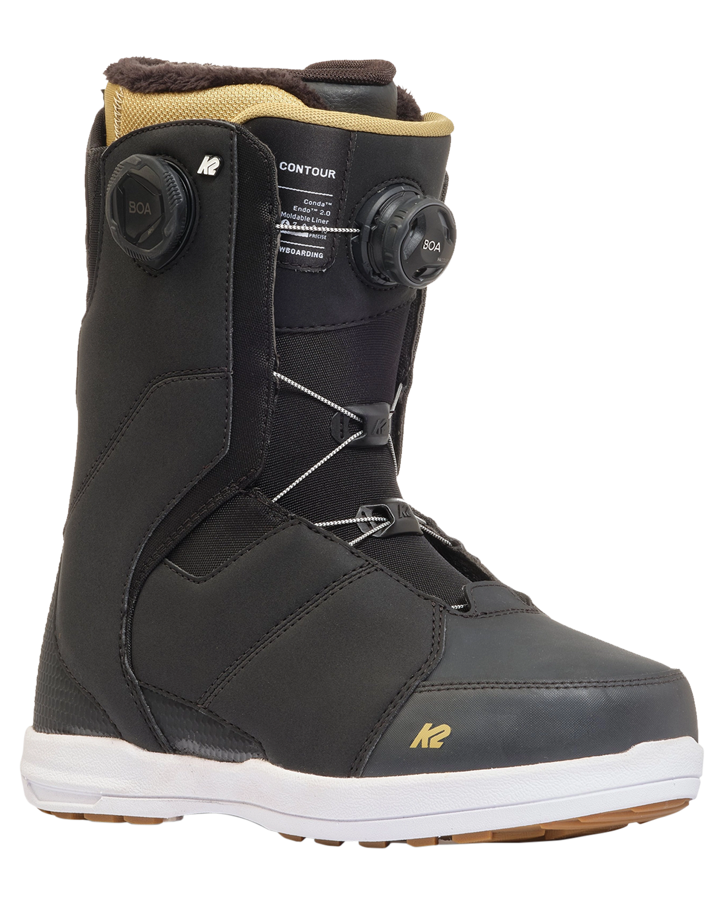 K2 Women's Contour Snowboard Boots - Black Women's Snowboard Boots - Trojan Wake Ski Snow