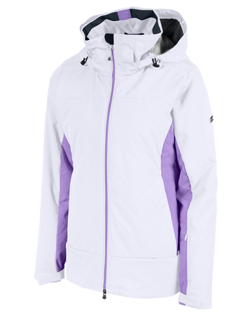 Karbon Womens Marquise Jacket Arctic White 2023 Snow Jackets Womens Trojan Wake Ski Snow