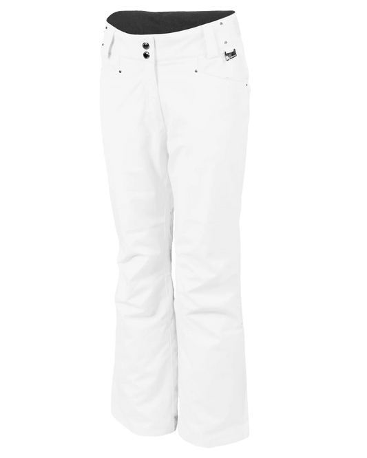 Karbon Pearl II Diamond Tech Women's Snow Pants - Arctic White Women's Snow Pants - Trojan Wake Ski Snow