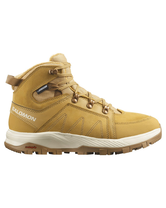 Salomon Women's Outchill Thinsulate™ ClimaSalomon™ Waterproof Hiking Boot - Taffy / Almond Milk / Rawhide Apres Boots - Trojan Wake Ski Snow