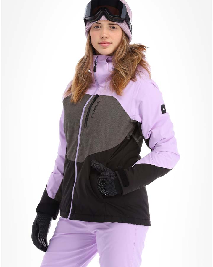 O'Neill Women's Carbonite Jacket - Purple Rose Women's Snow Jackets - Trojan Wake Ski Snow