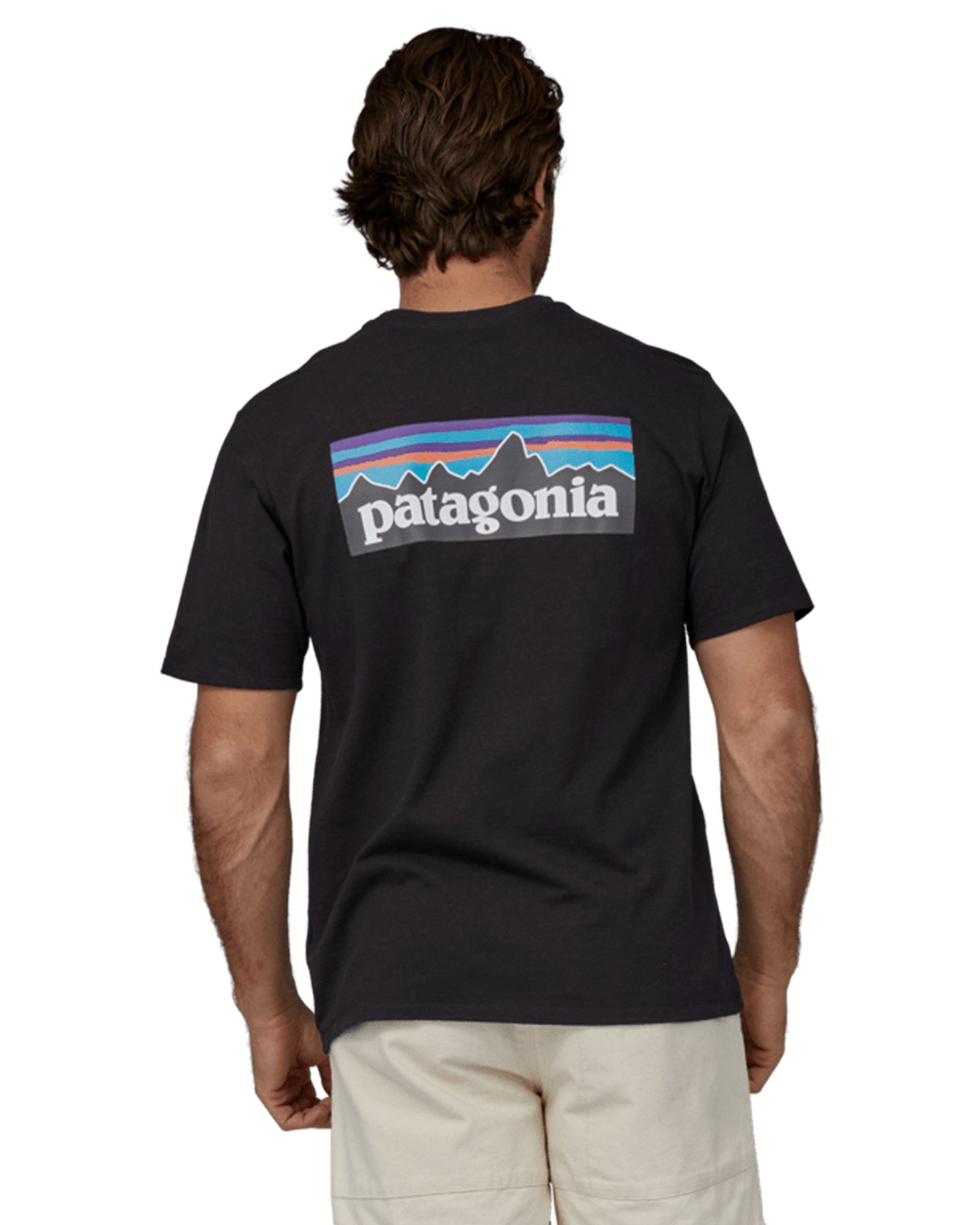 Patagonia P-6 Logo Responsibili-Tee - Black Pants - Trojan Wake Ski Snow