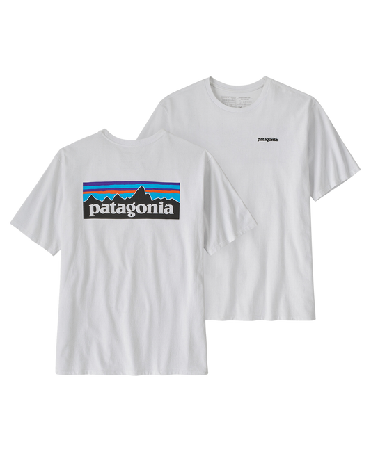 Patagonia P-6 Logo Responsibili-Tee - White Pants - Trojan Wake Ski Snow