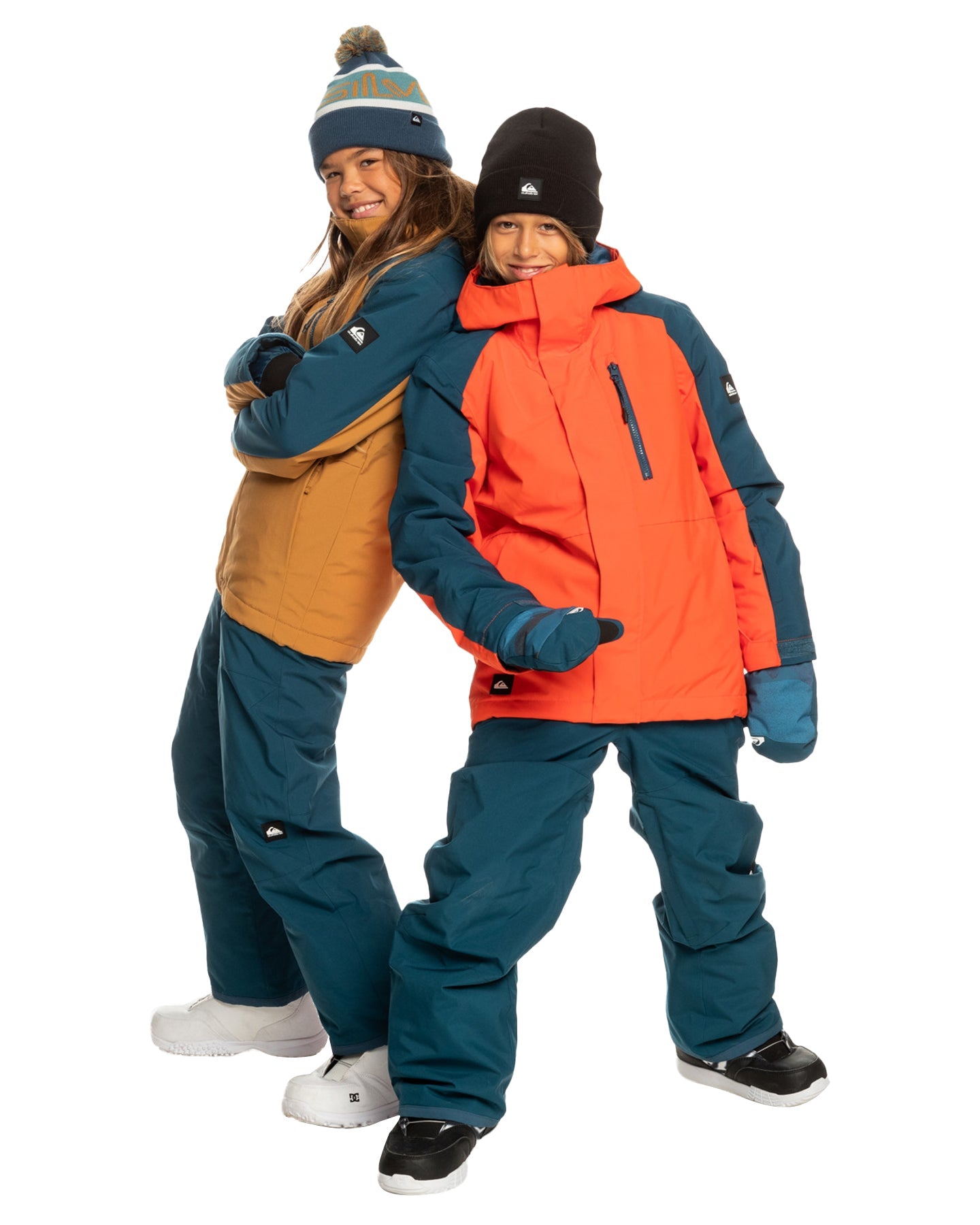 Quiksilver Boys' 4-16 Mission Block Technical Snow Jacket - Grenadine Kids' Snow Jackets - Trojan Wake Ski Snow
