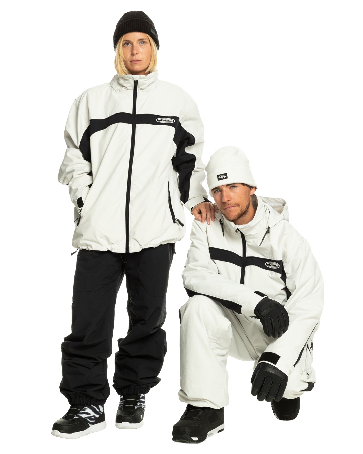 Quiksilver Men's Live Wire Technical Snow Jacket - Nimbus Cloud Men's Snow Jackets - Trojan Wake Ski Snow