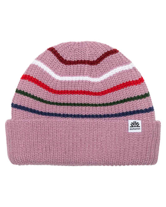 Autumn Retro Beanie - Mauve Unisex Beanies - Trojan Wake Ski Snow