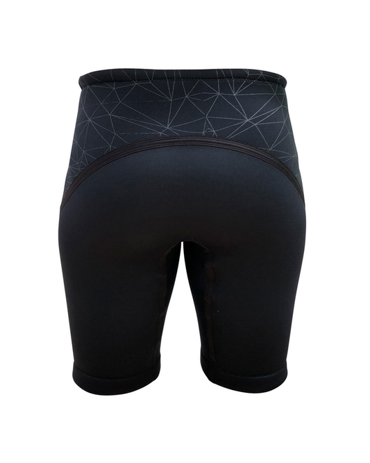 Wing Barefoot Shorts - Black Barefoot Shorts - Trojan Wake Ski Snow