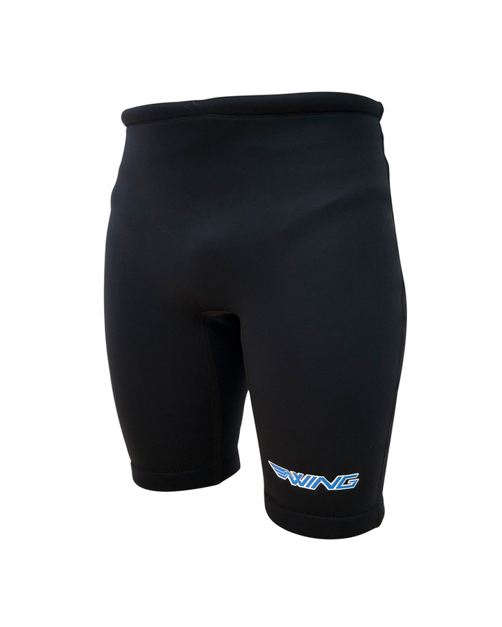 Wing Barefoot Shorts - Black Barefoot Shorts - Trojan Wake Ski Snow