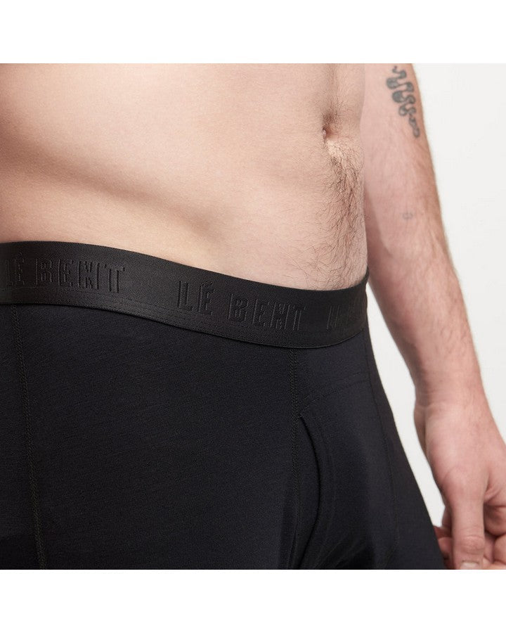 Le Bent Men's Core 200 3/4 Bottom - Black Men's Thermal Bottoms - Trojan Wake Ski Snow