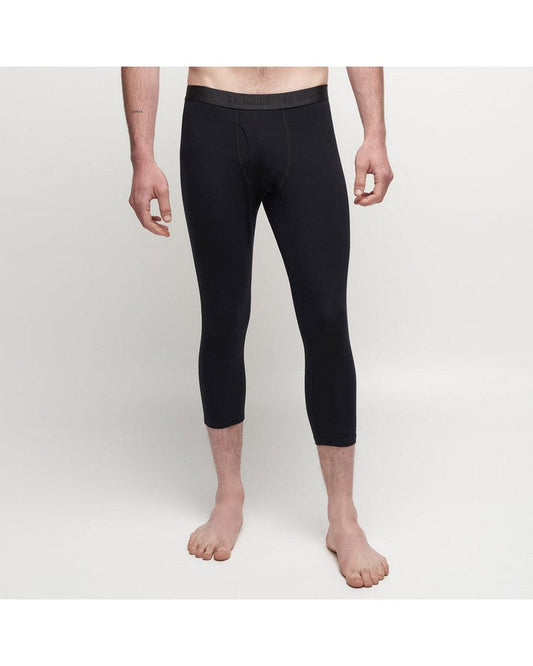 Le Bent Men's Core 200 3/4 Bottom - Black Men's Thermal Bottoms - Trojan Wake Ski Snow