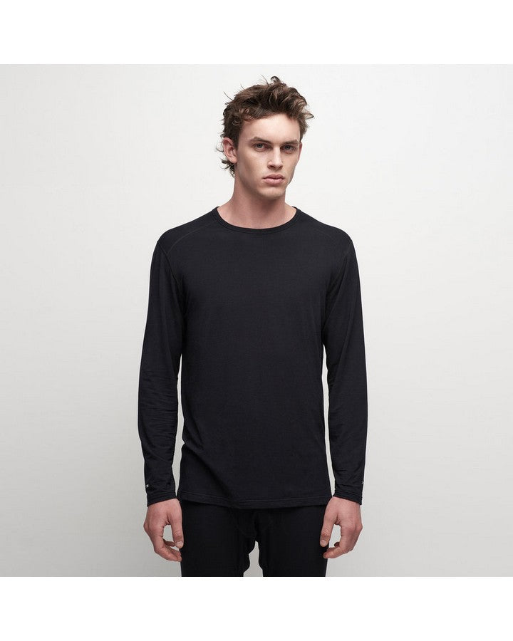 Le Bent Men's Core 200 Crew - Black Men's Thermal Tops - Trojan Wake Ski Snow