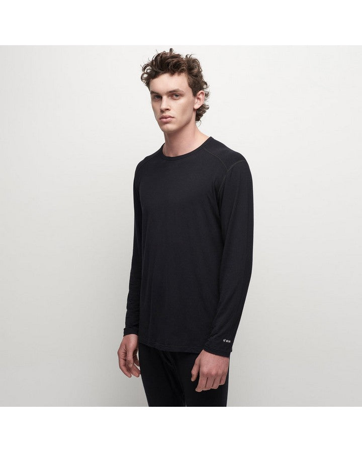 Le Bent Men's Core 200 Crew - Black Men's Thermal Tops - Trojan Wake Ski Snow