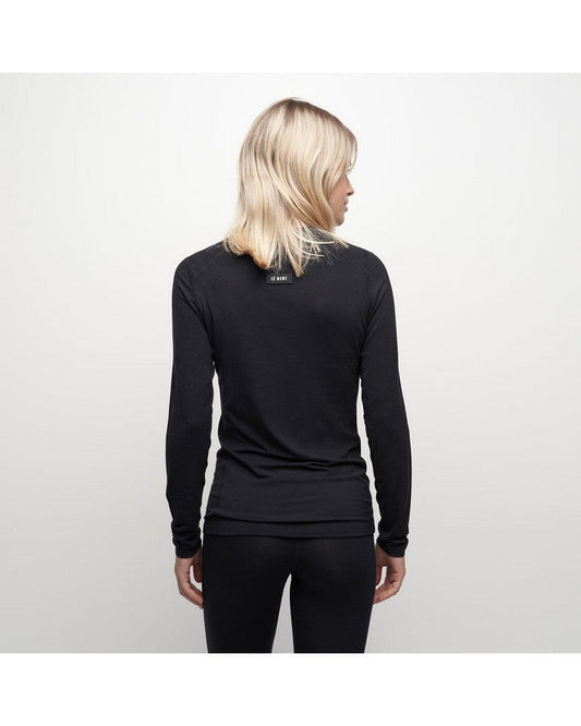 Le Bent Women's Core 200 Crew - Black Women's Thermal Tops - Trojan Wake Ski Snow