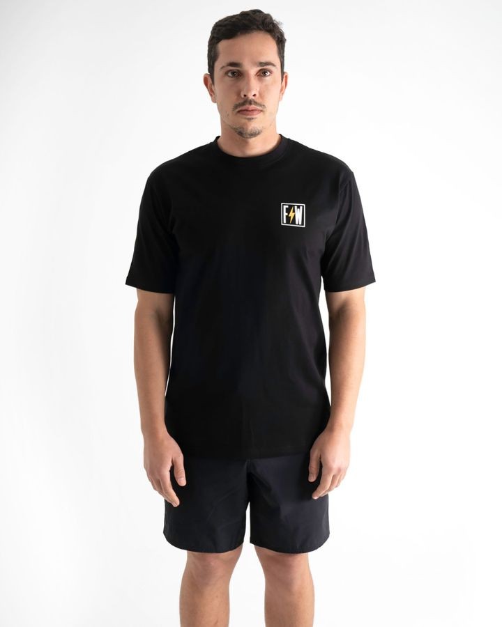 Follow Bolt Men's Tee - Black Men's S/S Tees - Trojan Wake Ski Snow