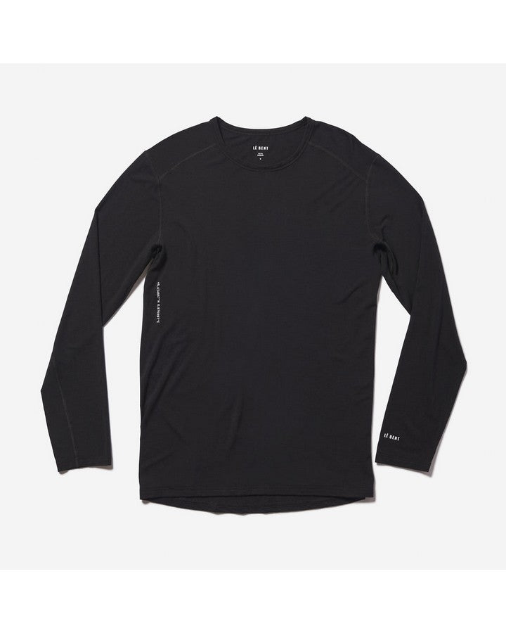 Le Bent Men's Core 200 Crew - Black Men's Thermal Tops - Trojan Wake Ski Snow