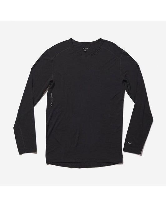 Le Bent Men's Core 200 Crew - Black Men's Thermal Tops - Trojan Wake Ski Snow
