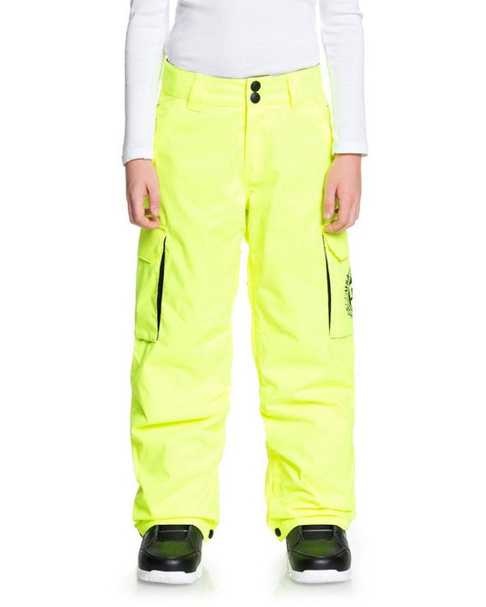 DC Banshee Youth Pant - Safety Yellow - 2021 Kids' Snow Pants - Trojan Wake Ski Snow