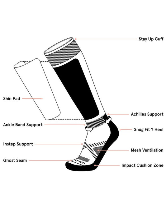 Le Bent Pixel Light Snow Socks - Mono Unisex Socks - Trojan Wake Ski Snow
