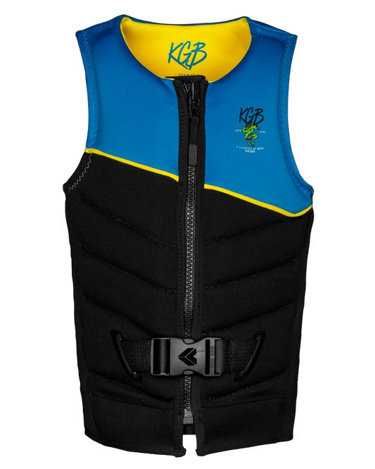 KGB Teen Control Vest - Azure Blue Life Jackets - Trojan Wake Ski Snow