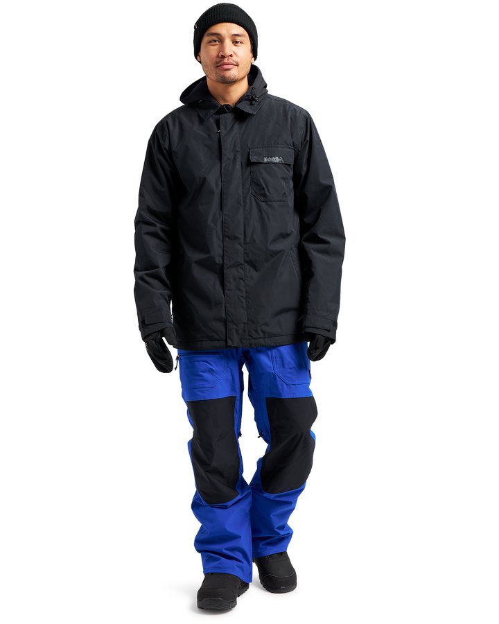 Burton Mens Dunmore 2L Jacket - True Black - 2023 Men's Snow Jackets - Trojan Wake Ski Snow