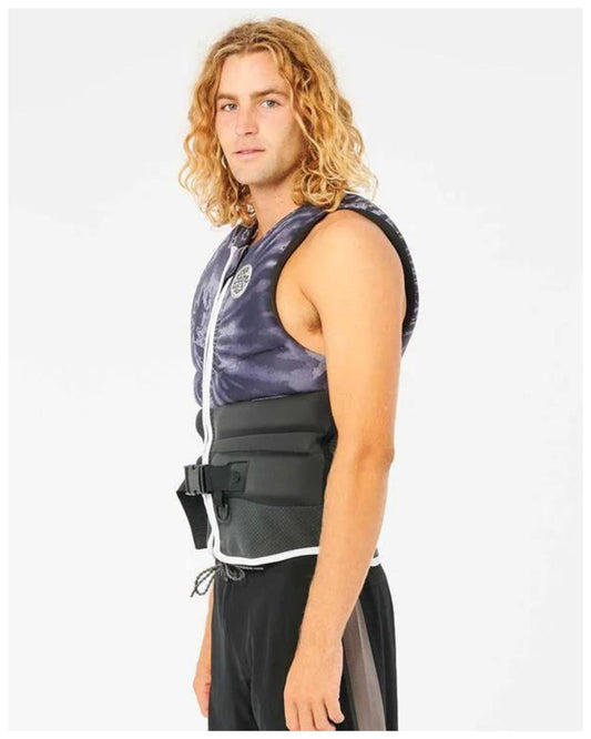 Rip Curl E Bomb Pro Buoy Vest - Charcoal Life Jackets - Trojan Wake Ski Snow