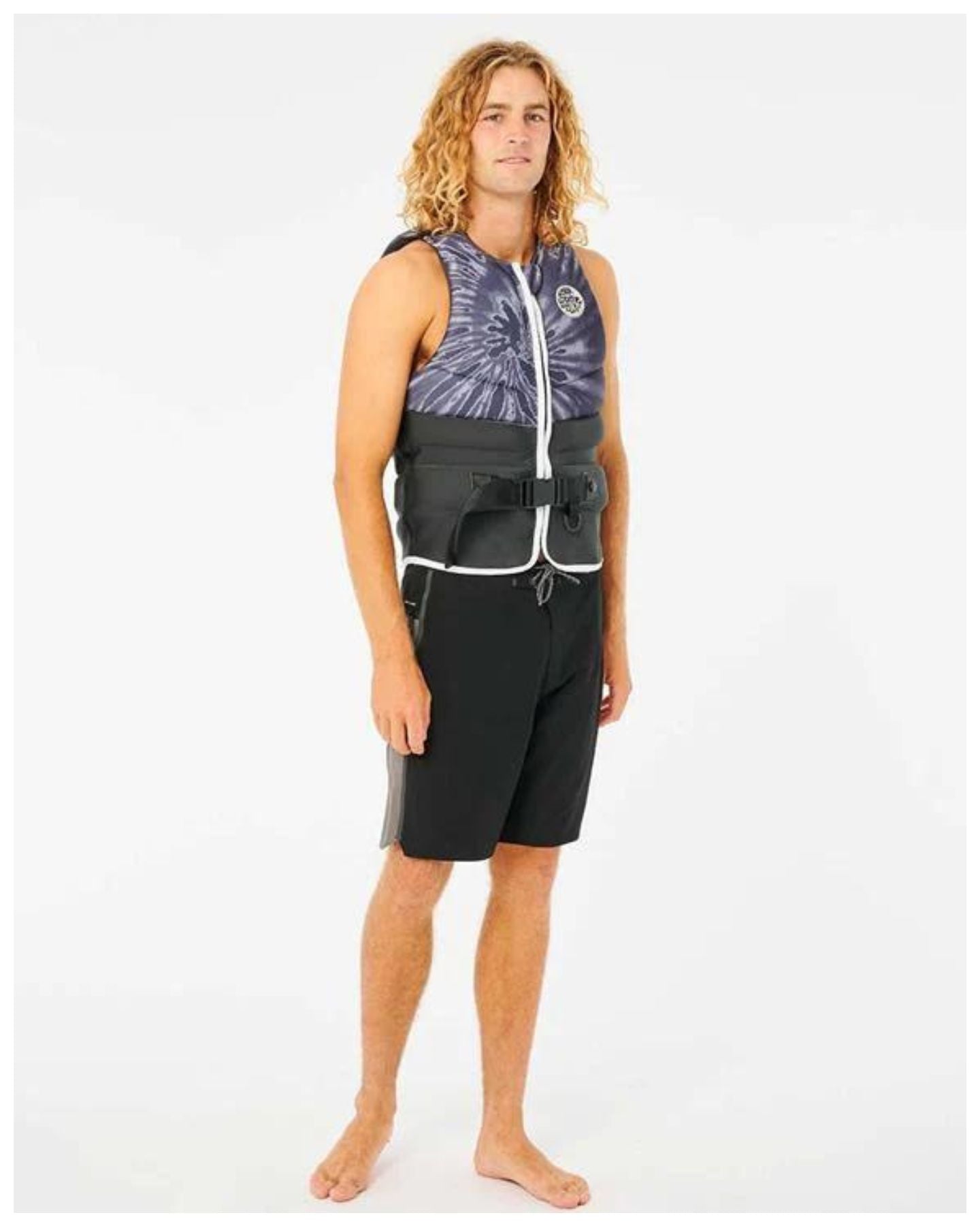 Rip Curl E Bomb Pro Buoy Vest - Charcoal Life Jackets - Trojan Wake Ski Snow