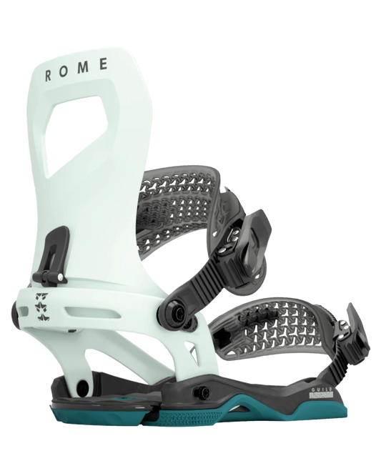 Rome Guild Women's Snowboard Bindings - Aqua - 2024 Women's Snowboard Bindings - Trojan Wake Ski Snow