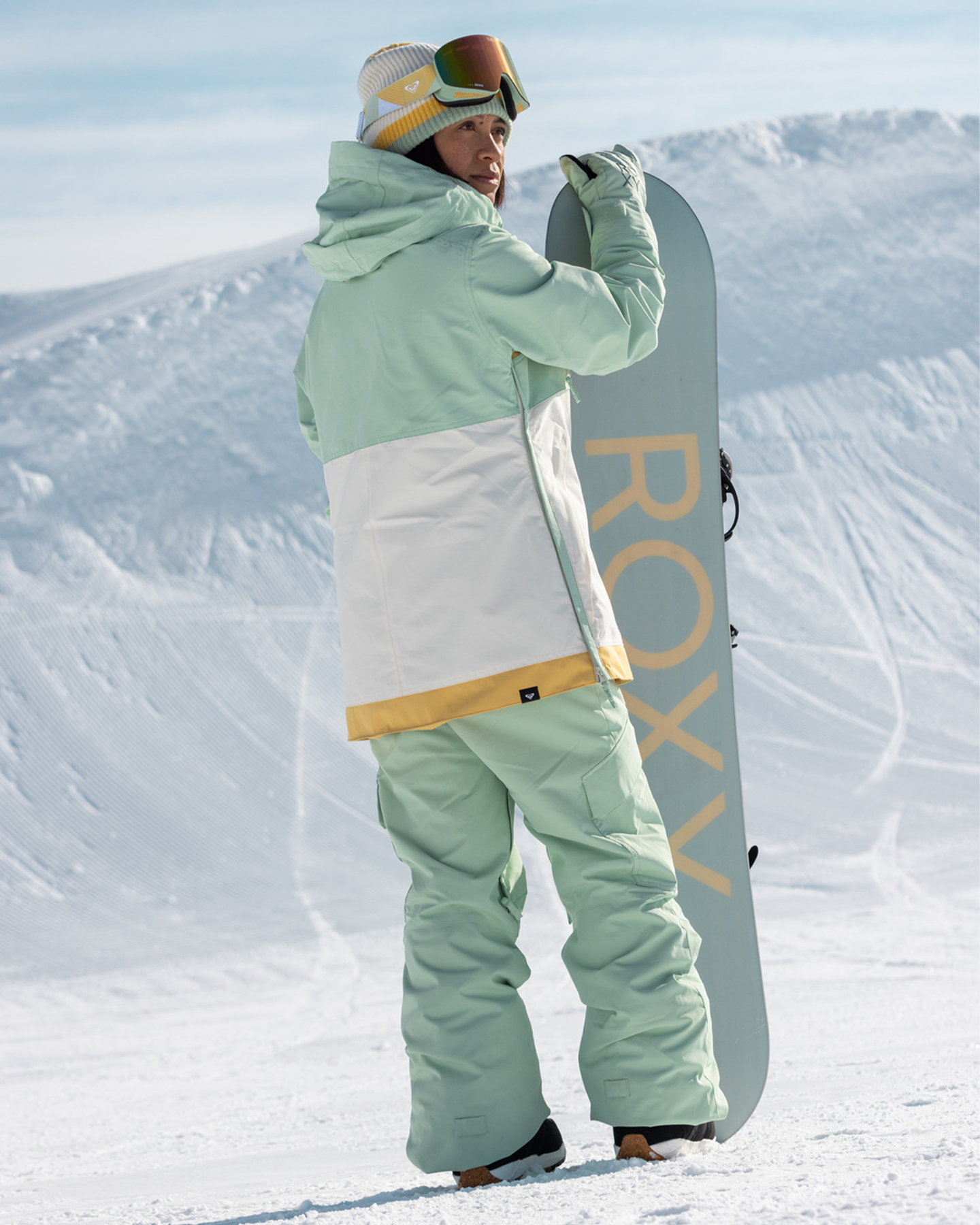 Roxy Women's Shelter Technical Snow Jacket - Cameo Green Women's Snow Jackets - Trojan Wake Ski Snow