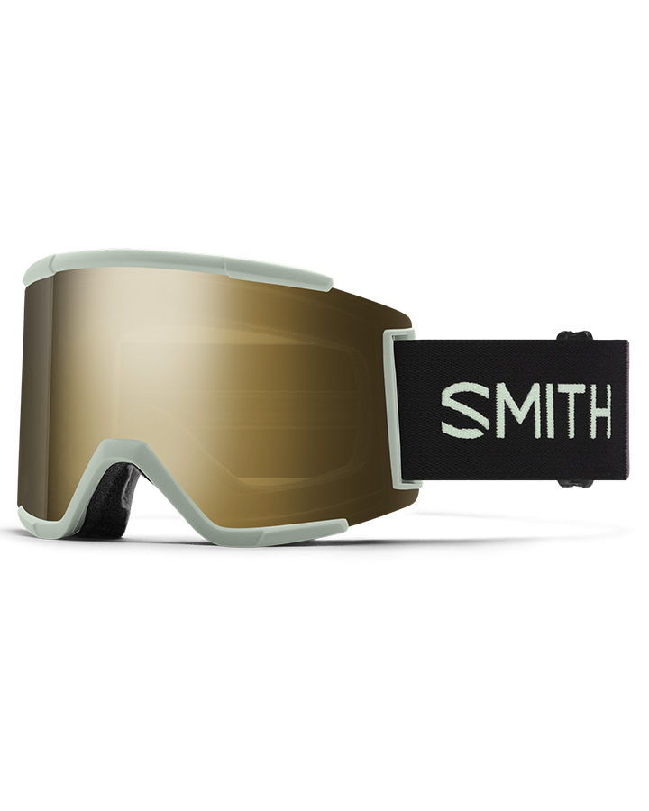 Smith Squad XL Low Bridge Snow Goggles - Smith x TNF | Jess Kimura / ChromaPop Sun Black Gold Mirror - 2023 Snow Goggles - Mens - Trojan Wake Ski Snow