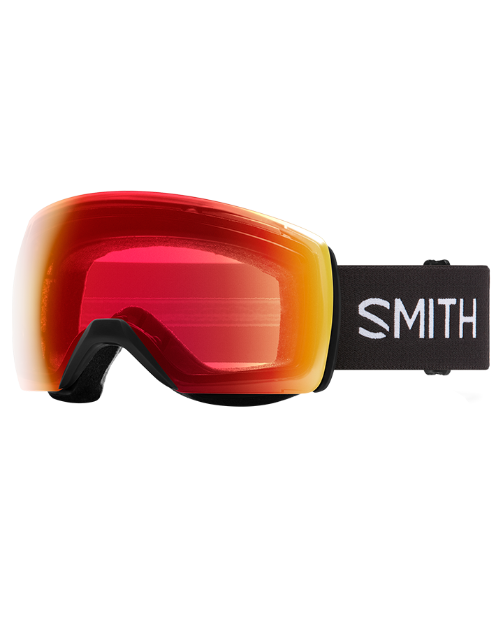 Smith Skyline XL Snow Goggles - Black / ChromaPop Photochromic Red Mirror - 2023 Snow Goggles - Mens - Trojan Wake Ski Snow