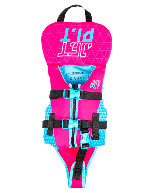 Jetpilot The Cause F/E Infant Neo Vest - Pink - 2023 Life Jackets - Kids - Trojan Wake Ski Snow