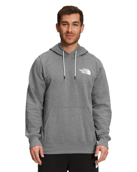 The North Face Box Nse Pullover Hoodie - Tnf Medium Grey Heather/Tnf Black Men's Hoodies - Trojan Wake Ski Snow