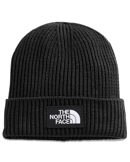 The North Face Logo Box Cuffed Shallow Fit Beanie - Tnf Black Beanies - Trojan Wake Ski Snow