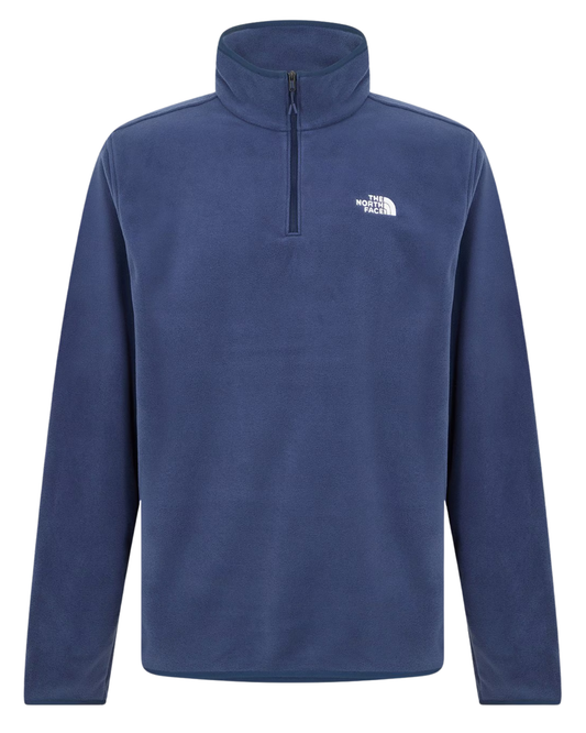 The North Face Men's 100 Glacier 1/4 Zip Fleece - Summit Navy Men's Fleece - Trojan Wake Ski Snow