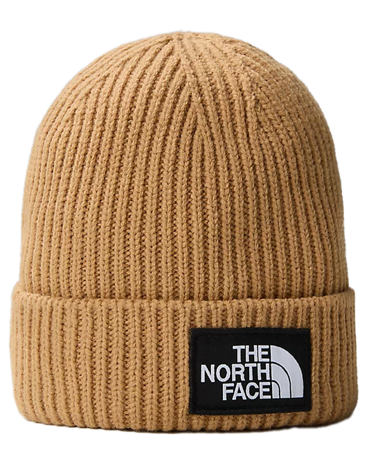 The North Face TNF™ Logo Box Cuffed Beanie - Almond Butter Beanies - Trojan Wake Ski Snow