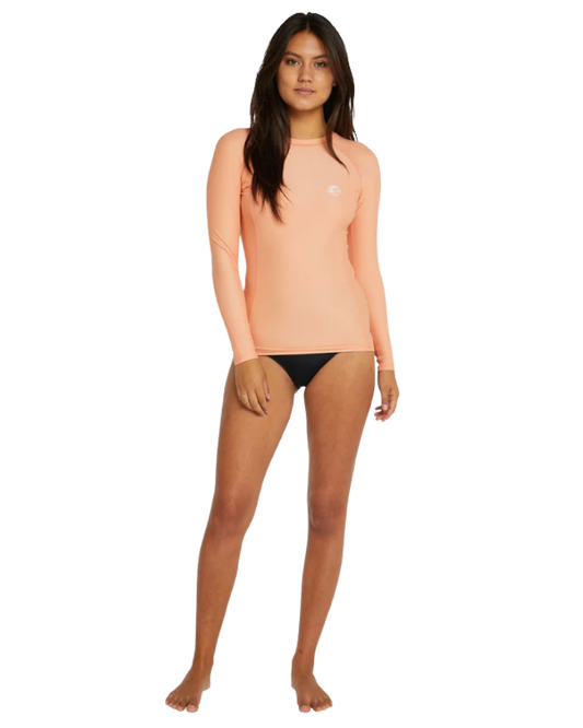 O'Neill Women's Classic LS UV Rash Vest - Ltgf/Ltgf Rashies - Trojan Wake Ski Snow
