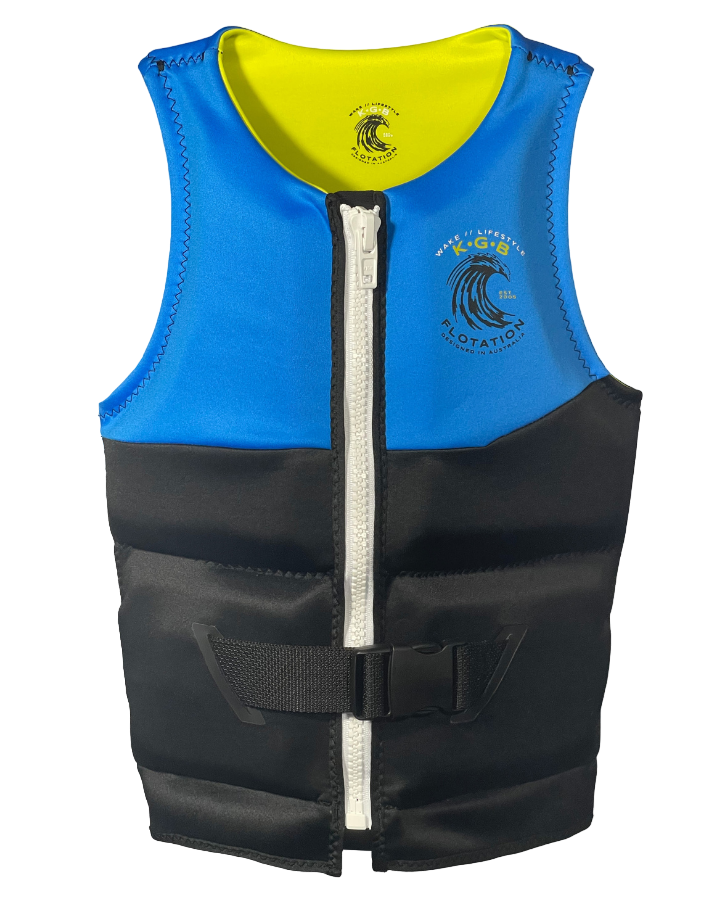 KGB Tempo Teen Vest - Electric Blue Life Jackets - Trojan Wake Ski Snow