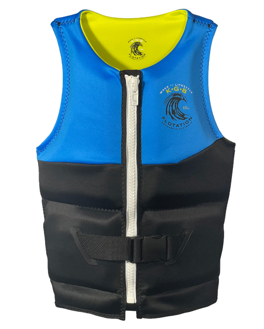 KGB Tempo Teen Vest - Electric Blue Life Jackets - Trojan Wake Ski Snow