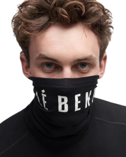 Le Bent Logo Lightweight Neck Gaiter - Black/White - 2023 Neck Warmers & Face Masks - Trojan Wake Ski Snow