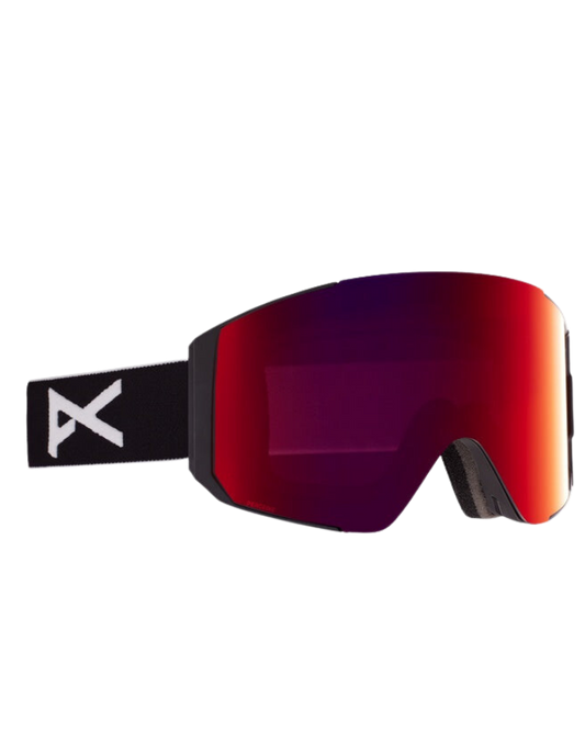 Anon Sync Snow Goggles + Bonus Lens - Black / Perceive Sunny Red - 2023 Snow Goggles - Mens - Trojan Wake Ski Snow