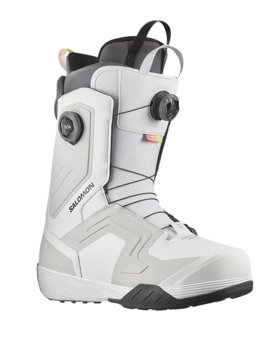 Salomon Dialogue Dual Boa Snowboard Boots - White - 2024 Snowboard Boots - Mens - Trojan Wake Ski Snow