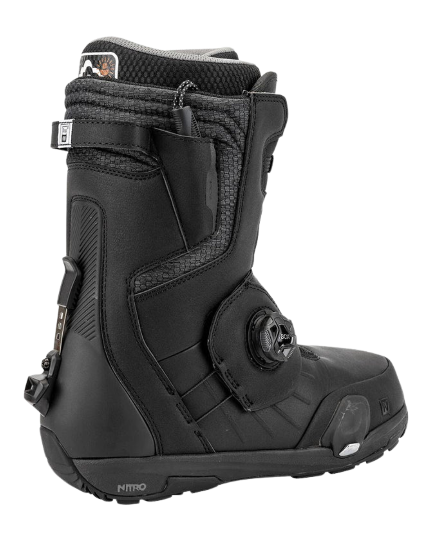 Nitro Profile TLS Step On® Snowboard Boots - Black Unisex Snowboard Boots - Trojan Wake Ski Snow