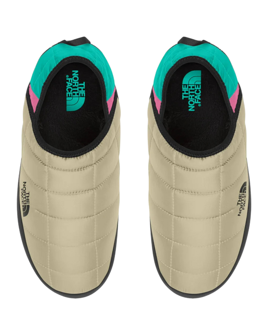 The North Face Thermoball Traction Mule V - Gravel/Geyser Aqua Unisex Apres Boots - Trojan Wake Ski Snow