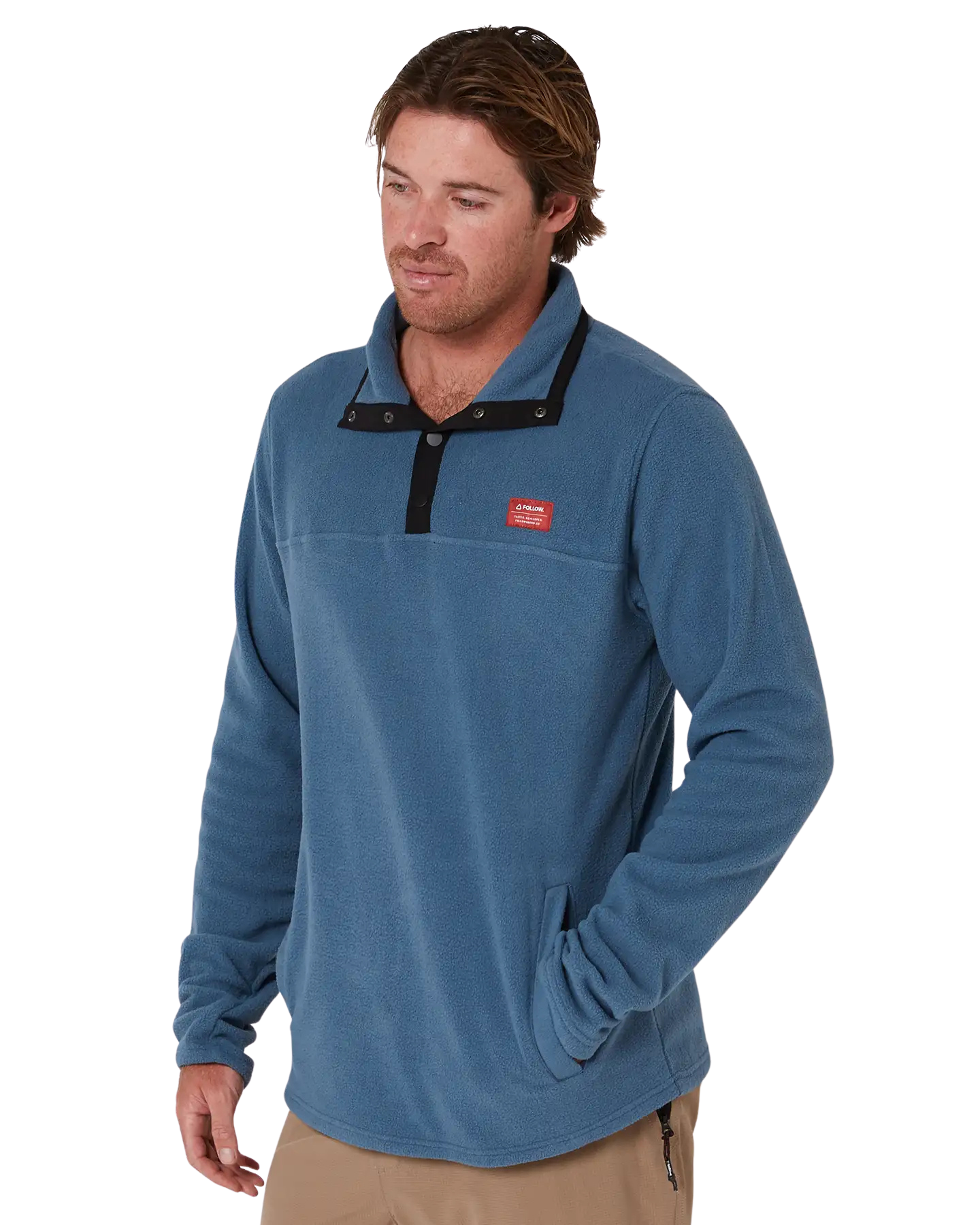 Follow Polar Crew - Slate Blue Unisex Crewnecks - Trojan Wake Ski Snow