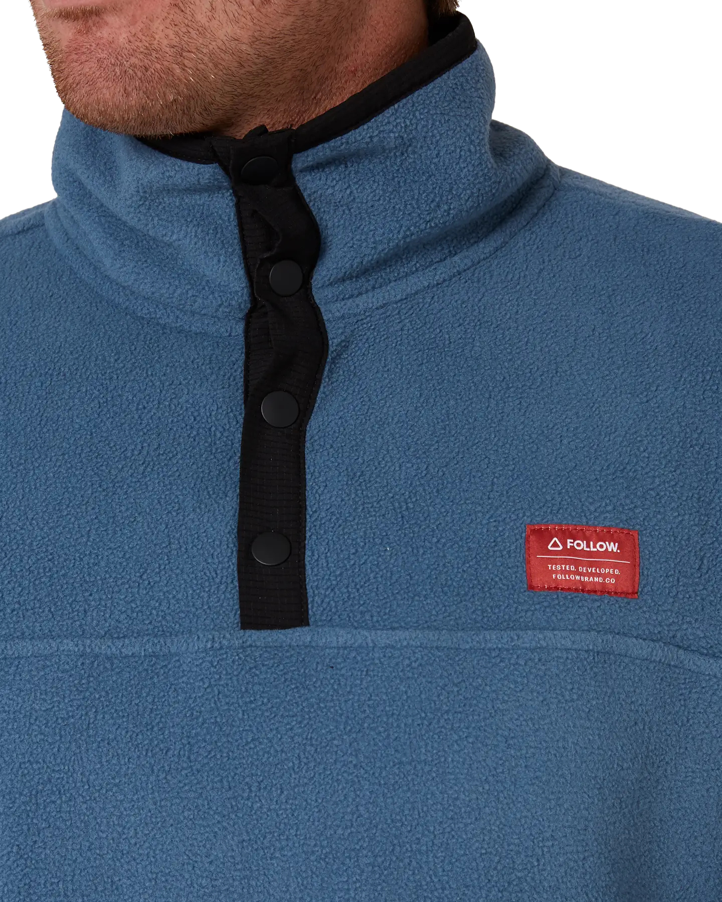 Follow Polar Crew - Slate Blue Unisex Crewnecks - Trojan Wake Ski Snow