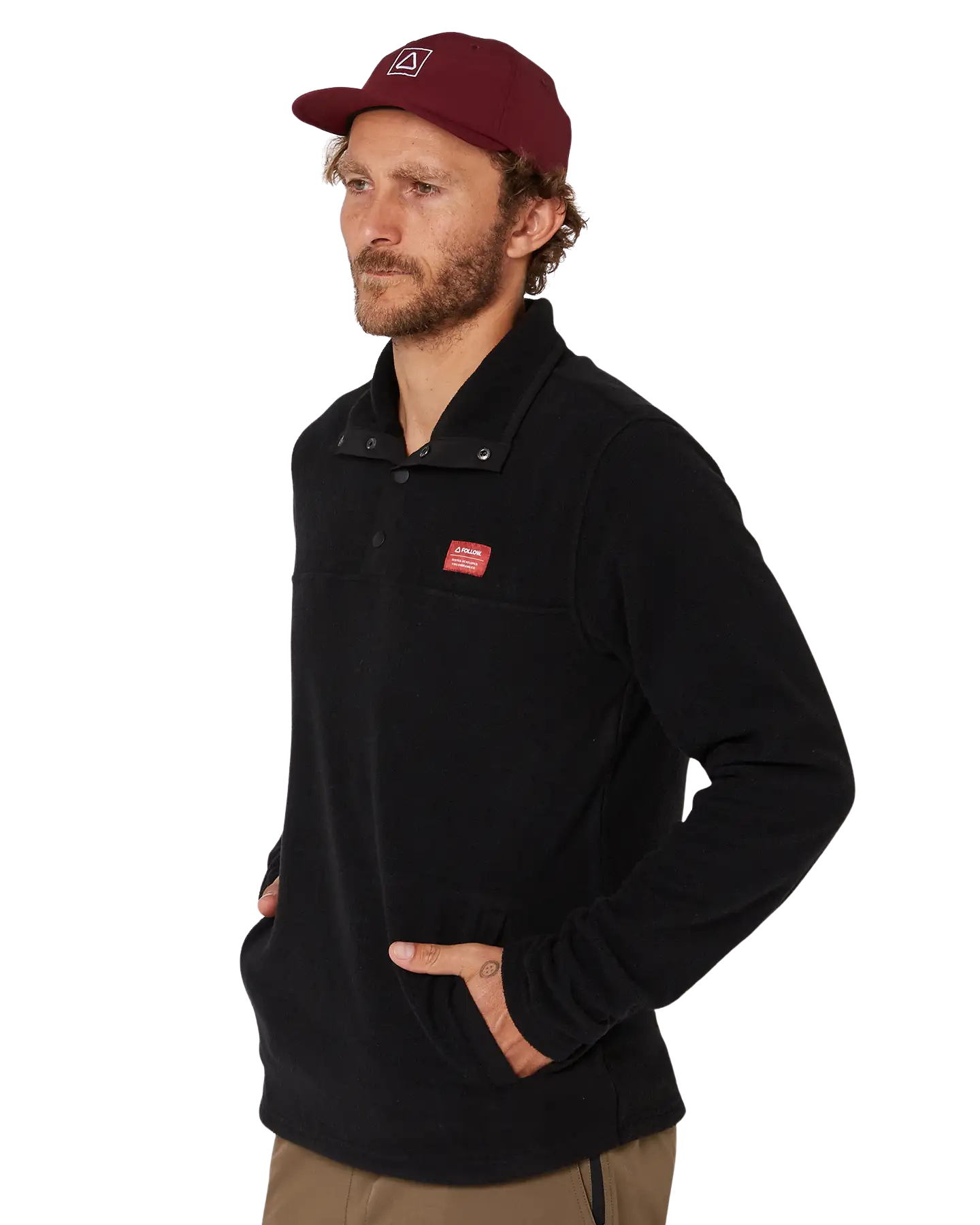 Follow Polar Crew - Black Unisex Crewnecks - Trojan Wake Ski Snow