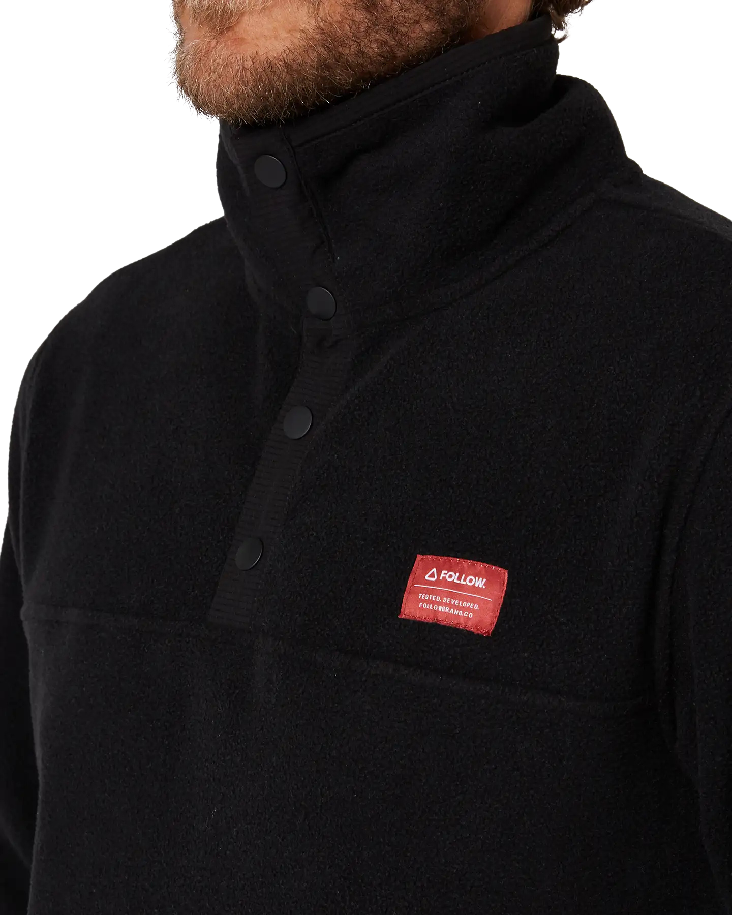 Follow Polar Crew - Black Unisex Crewnecks - Trojan Wake Ski Snow