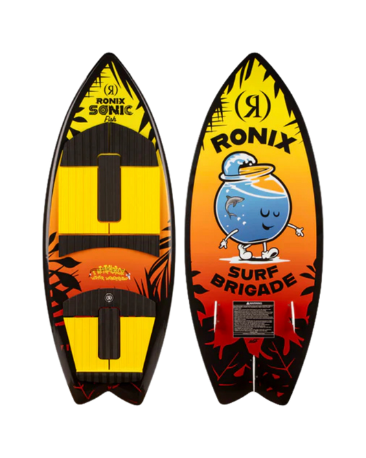 Ronix Sonic Boys' Fish Wakesurf Wakesurf - Trojan Wake Ski Snow