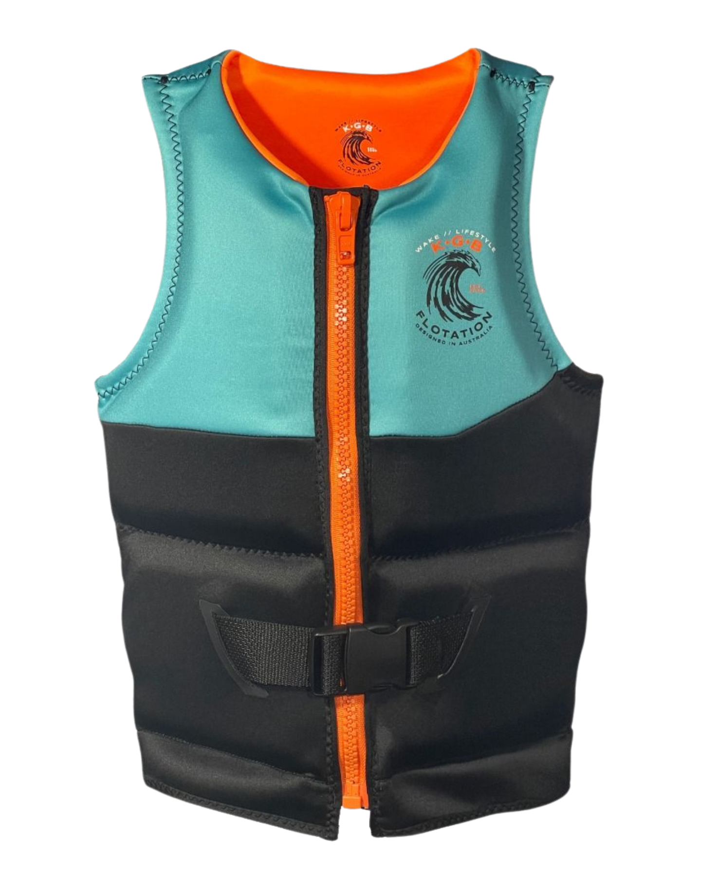 KGB Teen Tempo Vest - Neon Teal Life Jackets - Trojan Wake Ski Snow